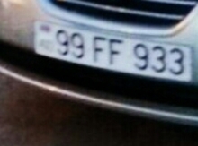 Avtomobil qeydiyyat nişanı - 99-FF-933