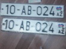 Avtomobil qeydiyyat nişanı - 10-AB-024