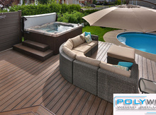 Kompozit taxta hovuz, terras və kafe döşəməsi (decking)