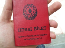 Hərbi bilet tapılıb