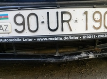 Avtomobil qeydiyyat nişani - 90-UR-190 itib