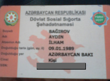 Sosial sığorta kartı tapılıb