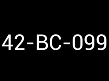 Avtomobil qeydiyyat nişanı - 42-BC-099
