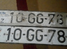 Avtomobil qeydiyyat nişani - 10-GG-781