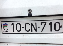 Avtomobil qeydiyyat nişani - 10-CN-710