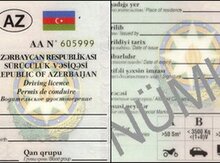 Sürücü vəsiqəsi itib