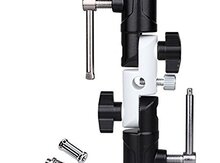3-section U-shape Type Swivel Flash Bracket for Umbrella Holder Light Stand Adapter
