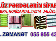 Jalüz və pərdə sifarişi