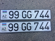 Avtomobil qeydiyyat nişanı - 99-GG-744