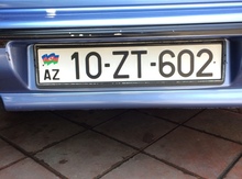 Avtomobil qeydiyat nişanı - 10-ZT-602