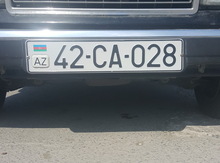 Avtomobil qeydiyyat nişani - 42-CA-028