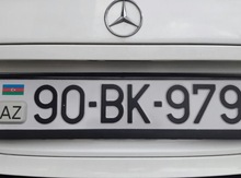 Avtomobil qeydiyyat nişanı - 90-BK-979