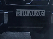 Avtomobil qeydiyyat nişanı - 10-VU-707