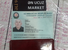 Şəxsiyyət vəsiqəsi itib