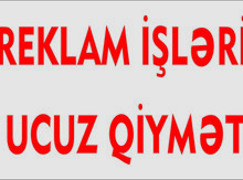 Obyektlərin çöl reklamlarının hazırlanması