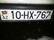 Avtomobil qeydiyyat nişanı - 10-HX-767