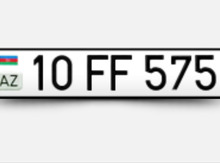 Avtomobil qeydiyyat nişani - 10-FF-575