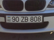 Avtomobil qeydiyyat nişanı - 90-ZB-808