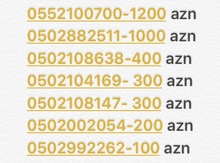 Azercell nömrələr