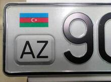Avtomobil qeydiyyat nişani - 90-DJ-700