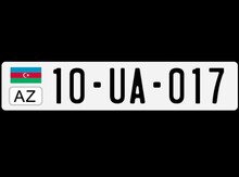 Avtomobil qeydiyyat nişanı - 10-UA-017