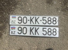 Avtomobil qeydiyyat nişanı - 90-KK-588
