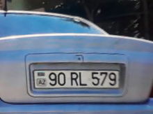 Avtomobil qeydiyyat nişanı - 90-RL-579
