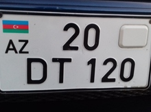Avtomobil qeydiyyat nişanı - 20-DT-120