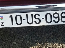 Avtomobil qeydiyyat nişanı - 10-US-098