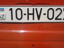 Avtomobil qeydiyyat nişanı - 10-HV-027