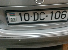 Avtomobil qeydiyyat nişanı - 10-DC-106