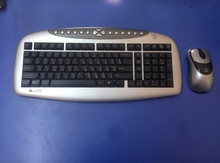 "A4Tech" Wireless optical 3D mouse və klaviatura