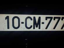 Avtomobil qeydiyyat nişanı - 10-CM-777