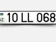 Avtomobil qeydiyyat nişanı - 10-LL-068