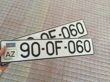 Avtomobil qeydiyyat nişanı - 90-OF-060