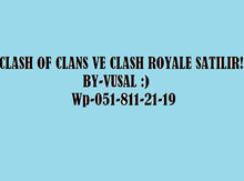 "Clash Royale və Clash of Clans" oyun akkauntları