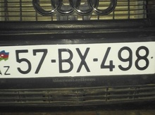 Avtomobil qeydiyyat nişanı - 57-BX-498