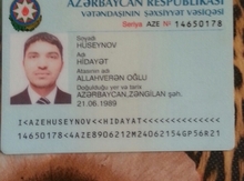 Şəxsiyyət vəsiqəsi itib