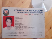 Şəxsiyyət vəsiqəsi tapılıb