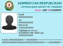 Şəxsiyyət vəsigəsi itirilib