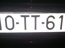 Avtomobil qeydiyyat nişanı -10-TT-610