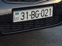 Avtomobil qeydiyyat nişanı - 31-BG-021