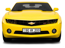 Avtomobil qeydiyyat nişanı - 90 VK 200