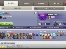 "Clash of Clans" oyun hesabı
