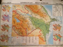 Azərbaycanın fiziki xəritəsi