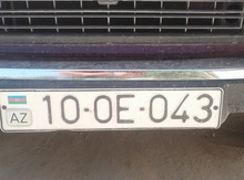 Avtomobil qeydiyyat nişanı - 10-OE-043