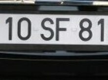 Avtomobil qeydiyyat nişanı - 10-SF-818