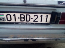 Avtomobil qeydiyyat nişanı - "01-BD-211"