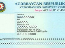 Şəxsiyyət vəsiqəsi itib