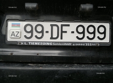 Avtomobil qeydiyyat nişani - 90-NG-096 itib